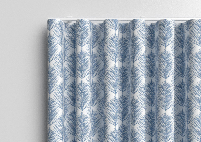 Gentle Palm, Navy - Made to Measure Curtains - Image 13